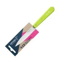 Нож столовый Opinel №112, деревянная рукоять, блистер, нержавеющая сталь, зеленый 001915