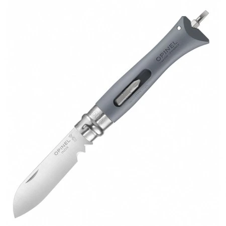 Набор-дисплей Opinel, 12 ножей №9 DIY из нержав стали, 6 серых + 6 желтых, 001805