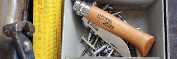 Нож Opinel №6, углеродистая сталь, рукоять из дерева бука, блистер, 000415