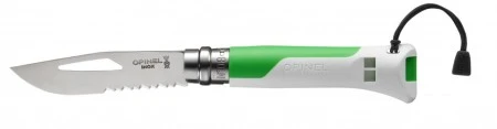 Нож Opinel №8 Fluo Green, зеленый, 002319