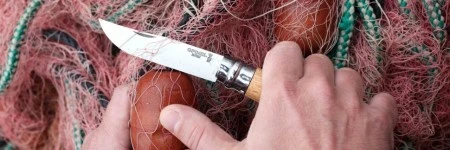 Нож Opinel №8, нержавеющая сталь, рукоять из бука, блистер, 000405 (Вскрытая, поврежден. упаковка)