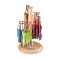 Набор-дисплей 60 шт: нож Opinel №7, нержавеющая сталь, голубой/оранжевый/зеленый/фиолетовый, 001723