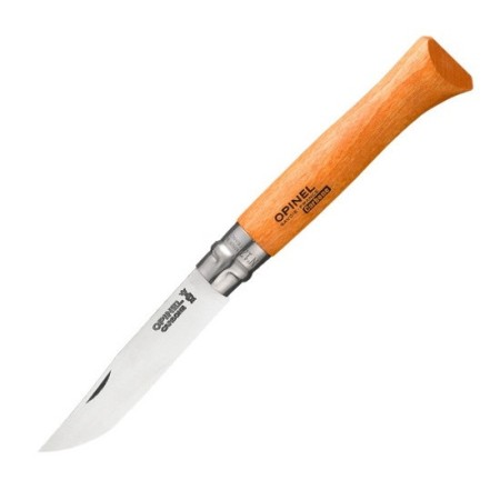 Нож Opinel №12, углеродистая сталь, рукоять из дерева бука, 113120 (новый, не большой дефект на заводской заточке)