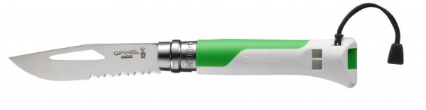 Нож Opinel №8 Fluo Green, зеленый, 002319