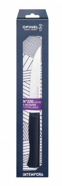 Нож столовый Opinel №220, пластиковая рукоять, нержавеющая сталь, 002220