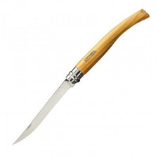 Нож филейный Opinel №12, нержавеющая сталь, рукоять оливковое дерево