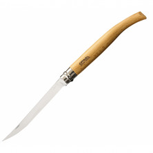 Нож филейный Opinel №15, нержавеющая сталь, рукоять из дерева бука, 000519