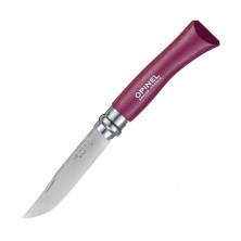 Нож Opinel №7, нержавеющая сталь, фиолетовый