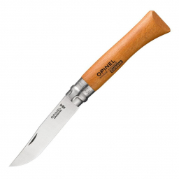Нож Opinel №10, углеродистая сталь, рукоять из дерева бука