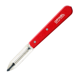 Нож для чистки овощей Opinel, деревянная рукоять, блистер, нержавеющая сталь, красный 002047