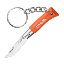 Нож-брелок Opinel №2, нержавеющая сталь, оранжевый (Уцененный товар)