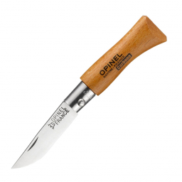 Нож Opinel №2 углеродистая сталь, рукоять из дерева бука