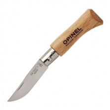 Нож Opinel №2, нержавеющая сталь, рукоять из бука, 001070