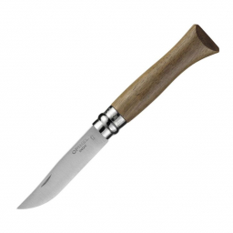 Нож Opinel №6, нержавеющая сталь, ореховая рукоять