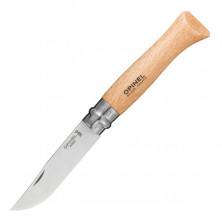 Нож Opinel №9,  нержавеющая сталь, рукоять из дерева бука, блистер