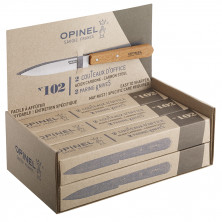 Набор Opinel из двух ножей N°102, углеродистая сталь, для очистки овощей. 001222