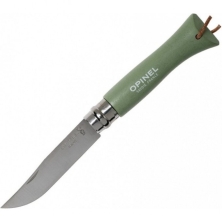 Уцененный товар Нож Opinel №6 Trekking нержавеющая сталь, цвет шалфей, (В Зип пакете)
